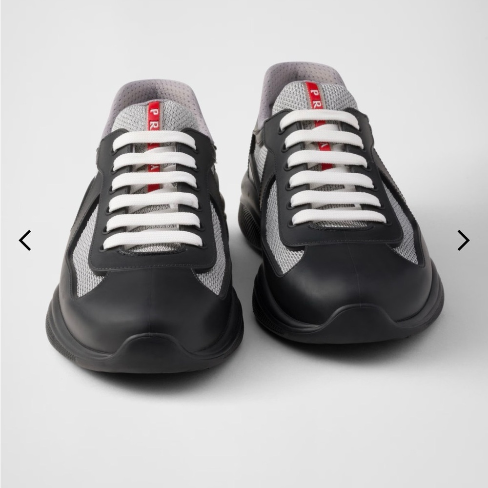 Prada Men's Black and Gray Sneakers - Picture 7 of 7